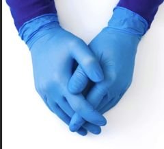 Pudrasız Eldiven Nitril Mavi