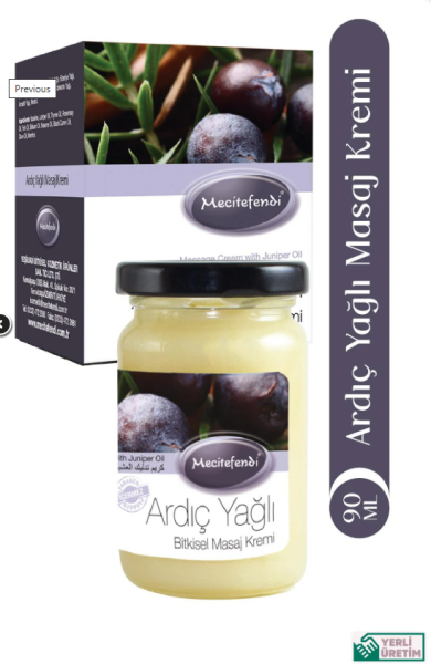 MECİTEFENDİ ARDIÇ YAĞLI MASAJ KREMİ 90 ML