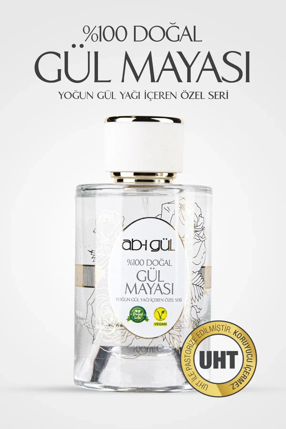 %100 Saf Gül Mayası 100 ML | Eşsiz Rosa Damascena Güllerinden