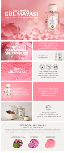 %100 Saf Gül Mayası 100 ML | Eşsiz Rosa Damascena Güllerinden
