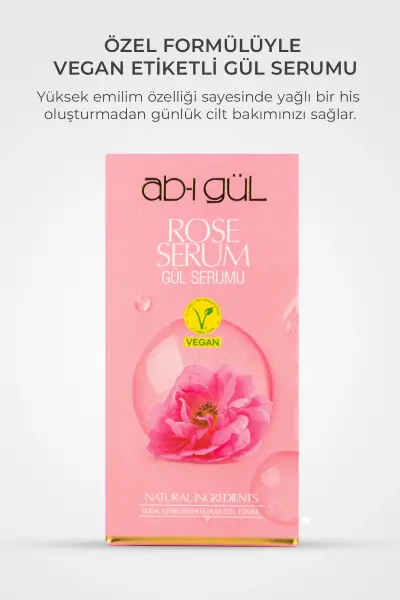 Nemlendirici Gül Serumu 30 ML | Rose Serum - Vegan
